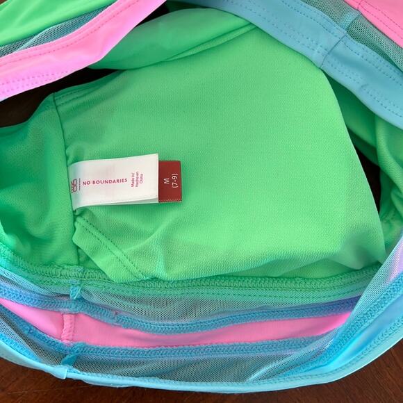 NOBO No Boundaries Colorful Bikini Top junior Size Medium 7/9 - Picture 5 of 6